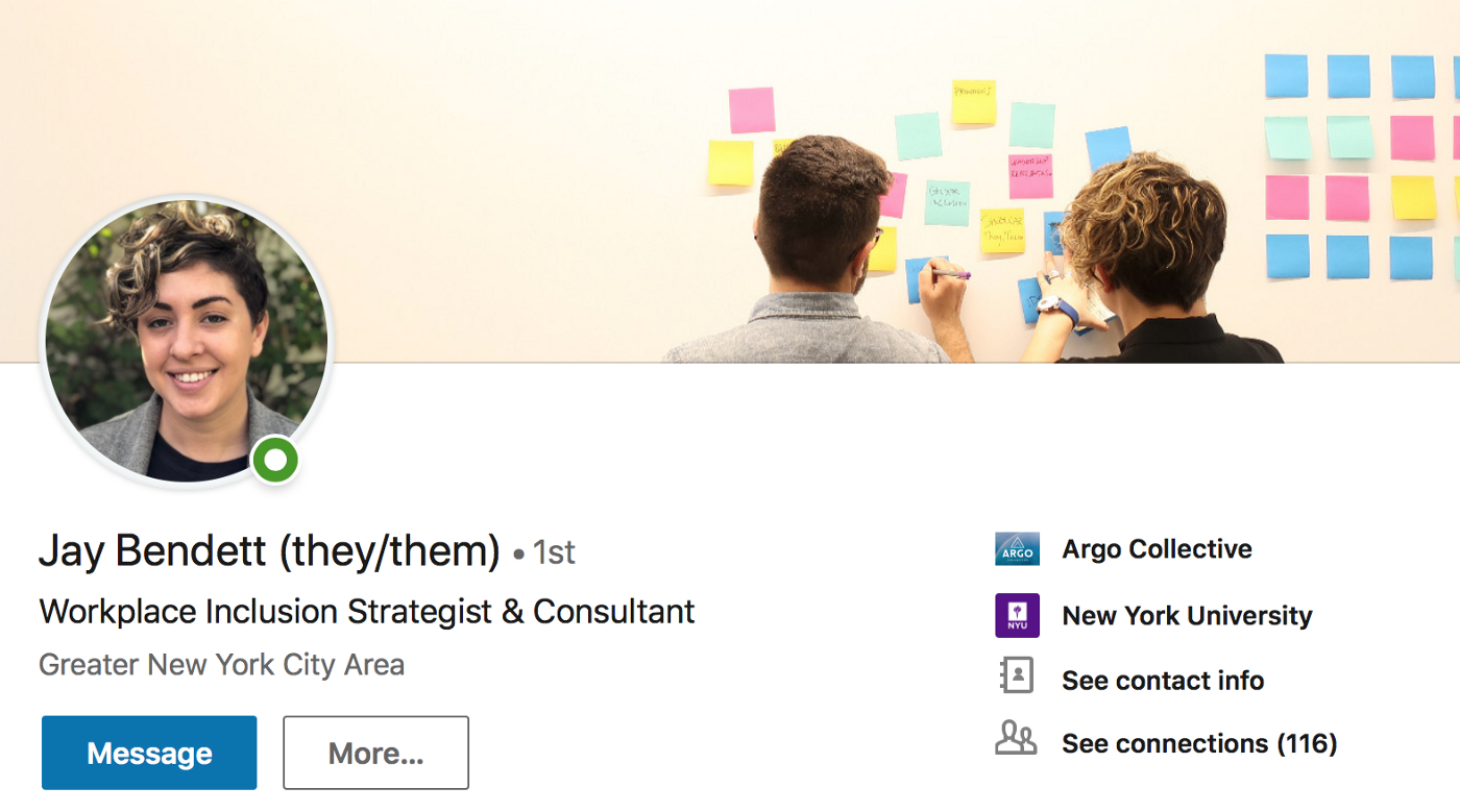 LinkedIn now lets you add pronouns to your profile